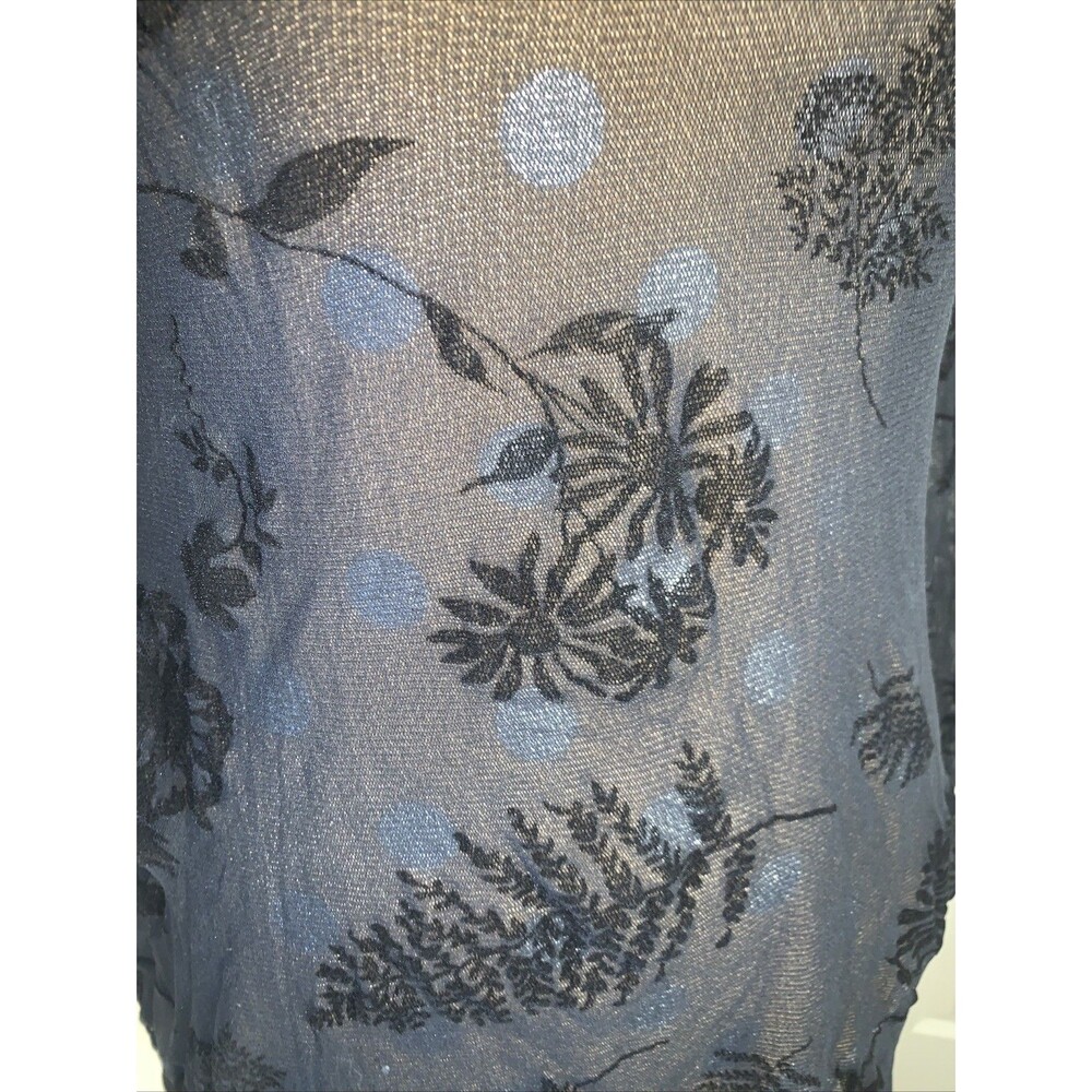 VtG Victoria's Secret sheer top Floral Whimsigoth Boho Medium Grunge Goth USA - Picture 3 of 11